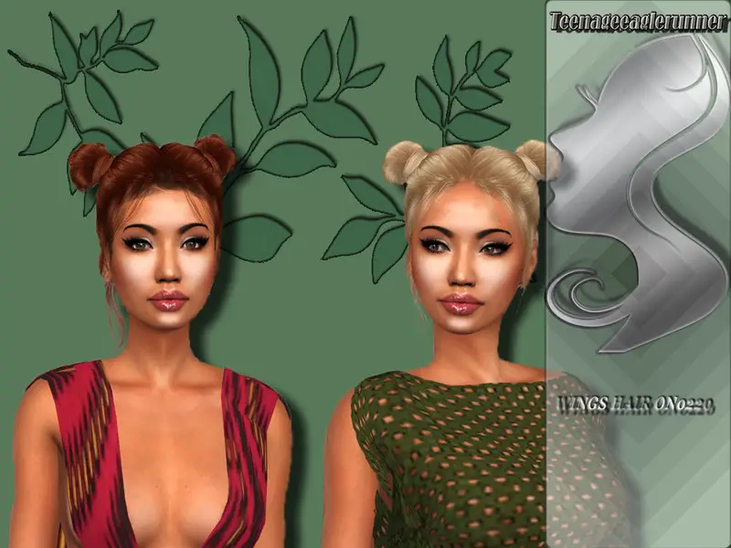 The Sims Resource Wings Hair On0220 Recolored By Teenageeaglerunner