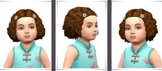 Birksches sims blog: Tiny Marina Curls Hair for Sims 4