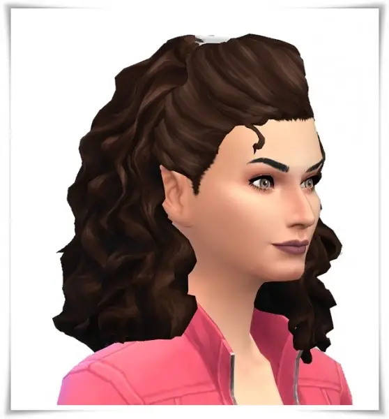 Birksches sims blog: Curls with Hair Slide for Sims 4