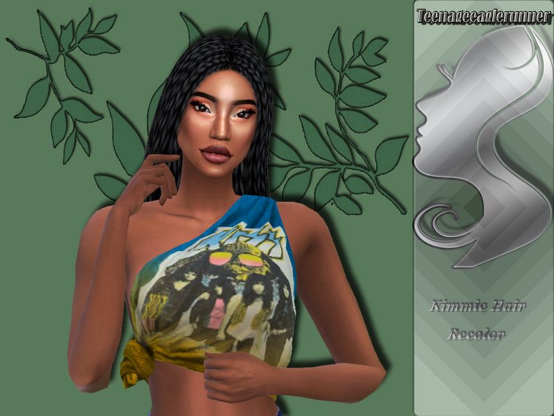 The Sims Resource: Kimmie Hair Recolor Braids by Teenageeaglerunner ...