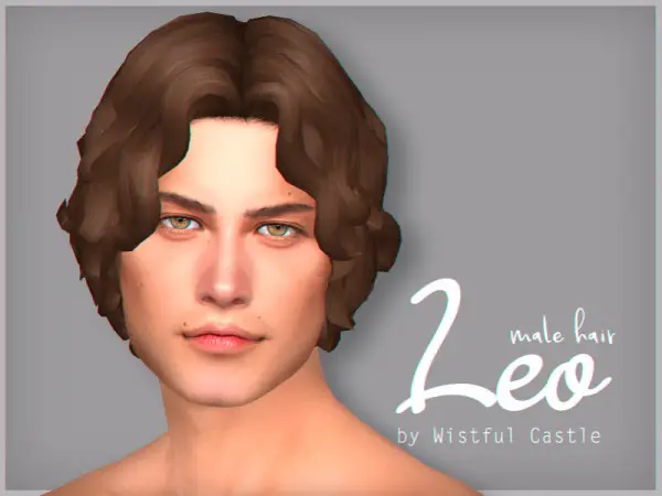 The Sims Resource: Leo hair by WistfulCastle for Sims 4