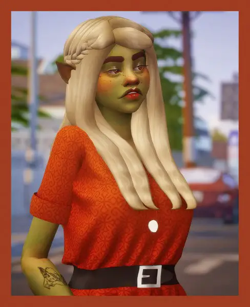 Cowplant Pizza: Cassie hairs recoloured for Sims 4