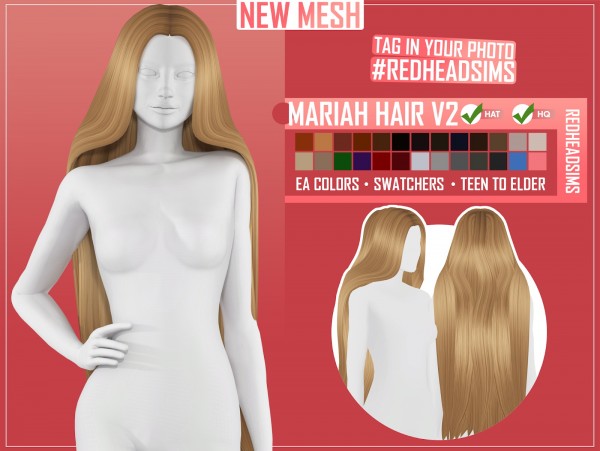 Coupure Electrique: Mariah Hair for Sims 4