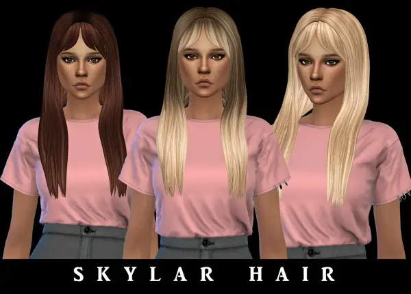 Leo 4 Sims: Skylar Hair for Sims 4