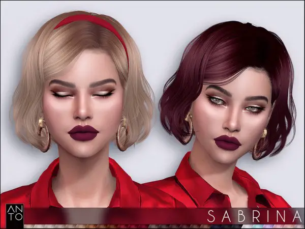 The Sims Resource: Sabrina Hair by Anto for Sims 4