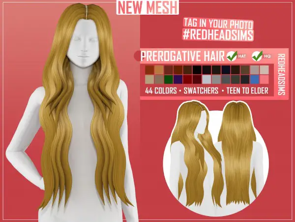 Coupure Electrique: Prerogative Hair for Sims 4