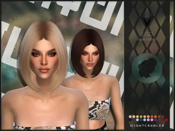 The Sims Resource: Ego hair by Nightcrawler Sims for Sims 4