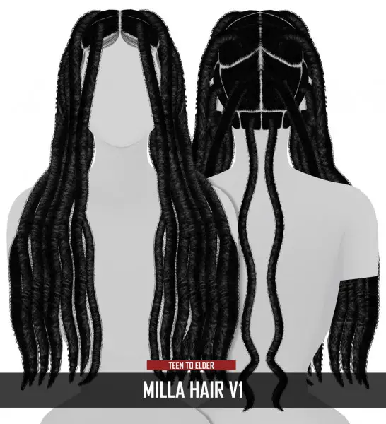 Coupure Electrique: Milla Hair for Sims 4