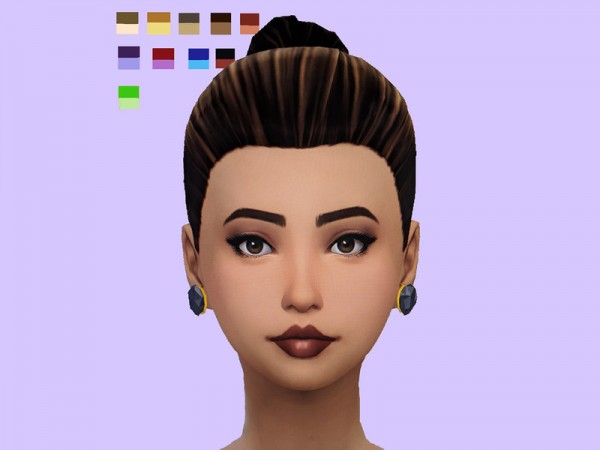 The Sims Resource: BaseGame hair retextured and recolored by JazzyXsims19 for Sims 4