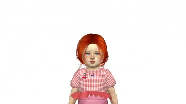 Coupure Electrique: LeahLillith`s Breathin hair retextured   kids and toddlers version for Sims 4