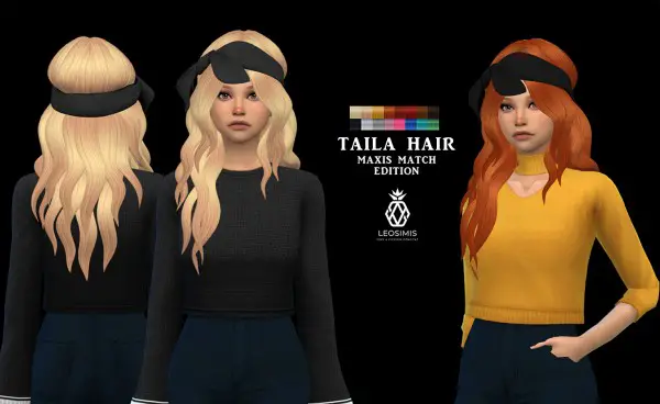 Leo 4 Sims: Taila Hair for Sims 4