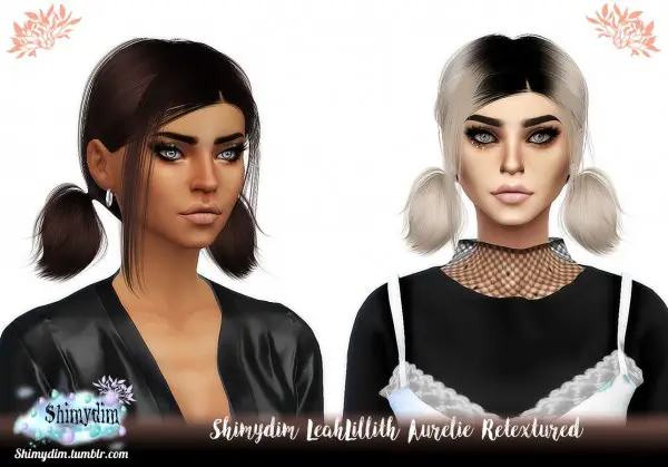 Shimydim: LeahLillith`s Aurelie Hair Retextured for Sims 4