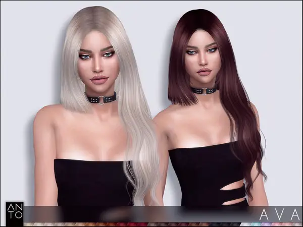 The Sims Resource: Ava hair by Anto for Sims 4