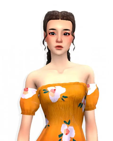 Simandy: Peahy Hair for Sims 4
