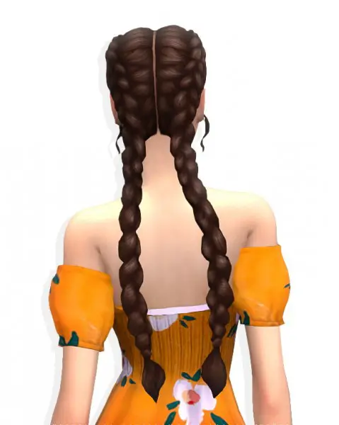 Simandy: Peahy Hair for Sims 4