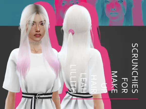 The Sims Resource: Make Up Hair by Leah Lillith for Sims 4