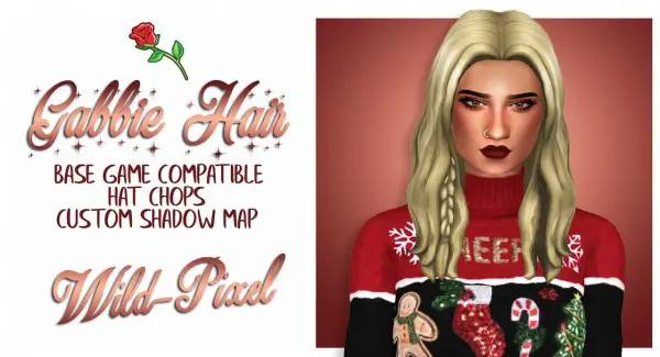 In My Dreams: Gabbie Hair for Sims 4