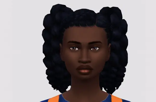 Dbasiasimbr: Morgan`s Twist Hair Retextured for Sims 4