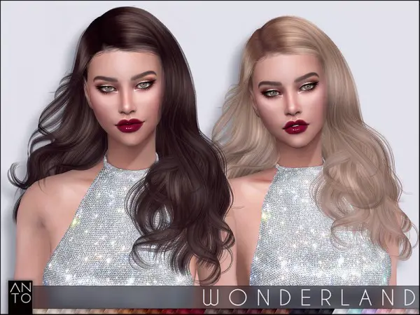 The Sims Resource: Wonderland Hair by Anto for Sims 4