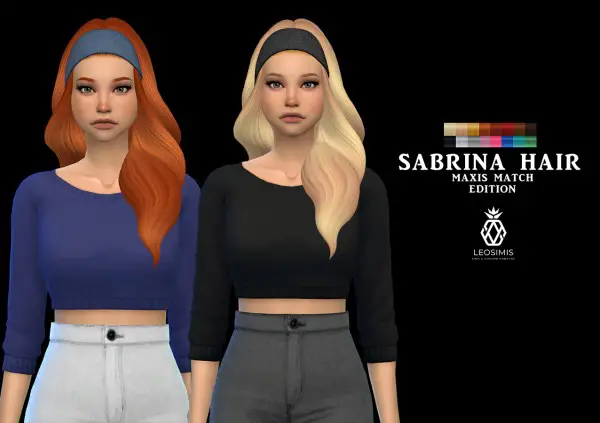 Leo 4 Sims: Sabrina Hair MM for Sims 4