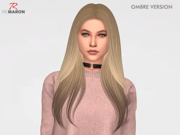 The Sims Resource: Breeze Ombre version Hair Retextured by remaron for Sims 4
