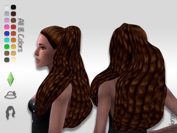 The Sims Resource: Savvy Hair by TekriSims for Sims 4