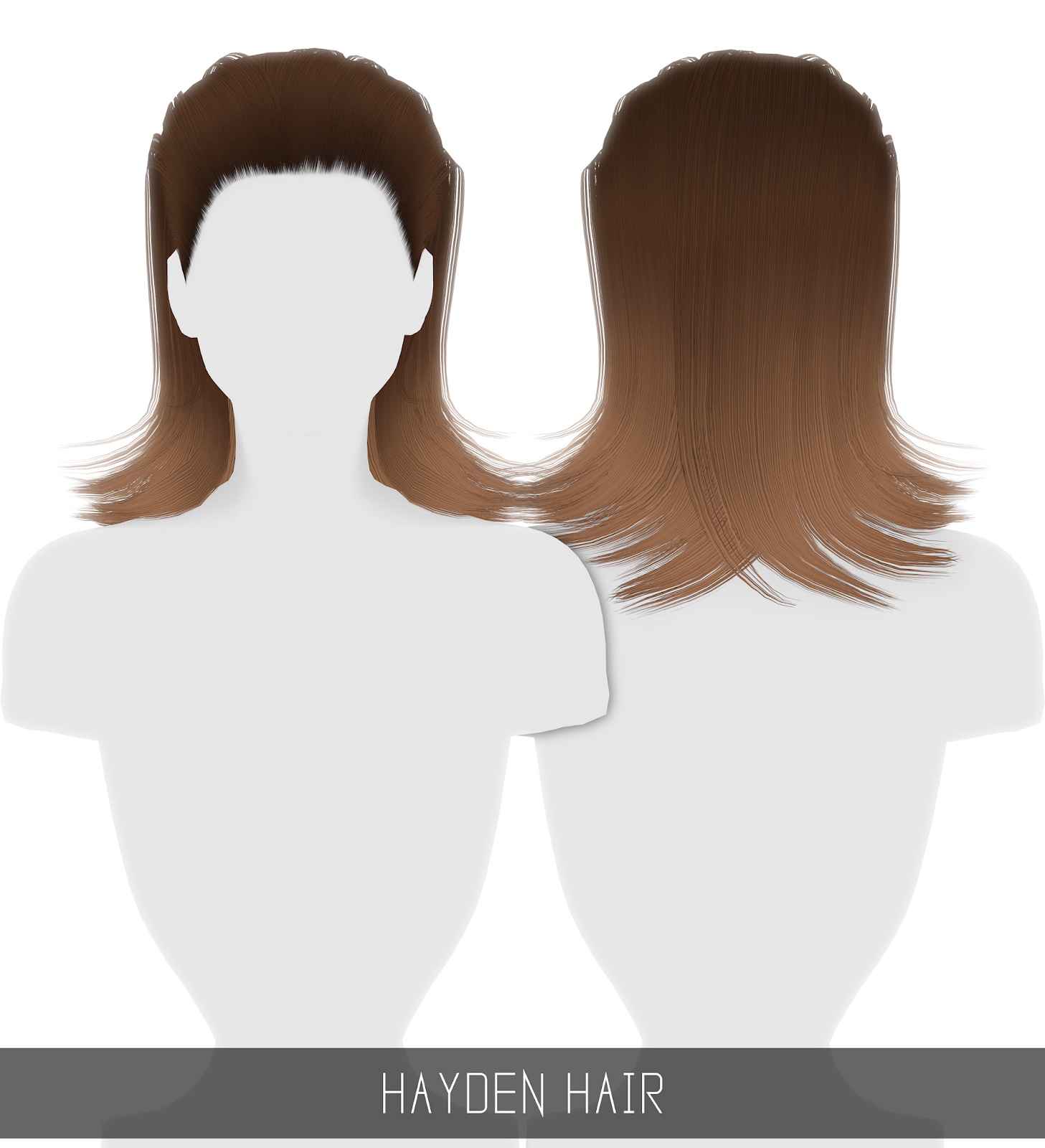 Simpliciaty Hayden Hair Sims 4 Hairs