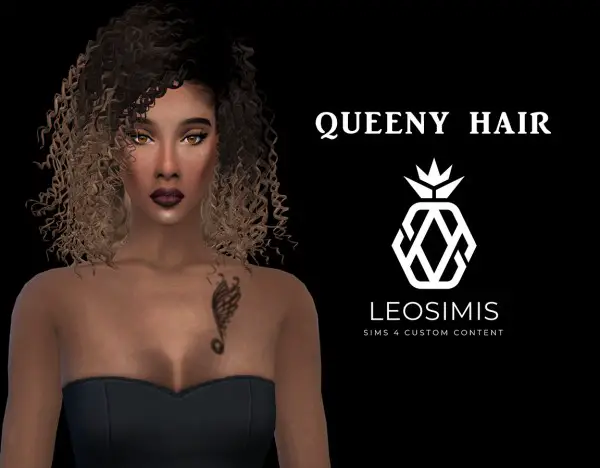 Leo 4 Sims: Queeny Hair for Sims 4