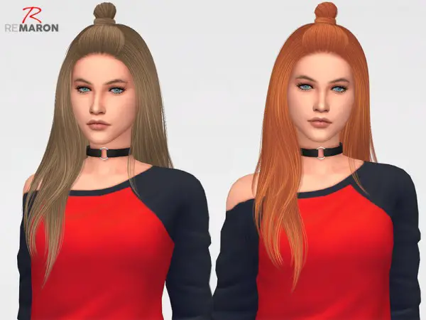 The Sims Resource: Luna Hair Retextured by Remaron for Sims 4