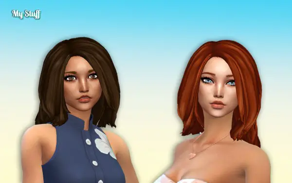 Mystufforigin: Victoria Hair V2 for Sims 4