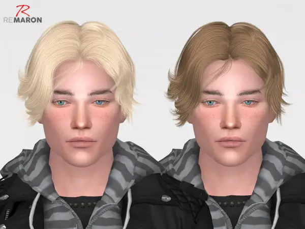 The Sims Resource: OE 0111 Hair Retextured by Remaron for Sims 4