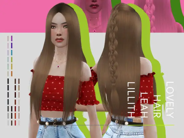 The Sims Resource: Lovely Hair by Leah Lillith for Sims 4