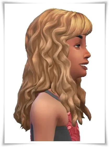 Birksches sims blog: Little Arielle Curls Hair for Sims 4