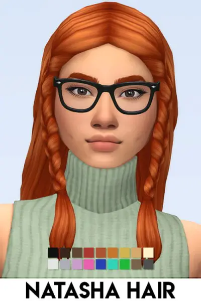 IMVikai: Natasha Hair for Sims 4