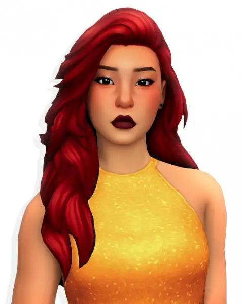 Simandy: Flowy hair for Sims 4