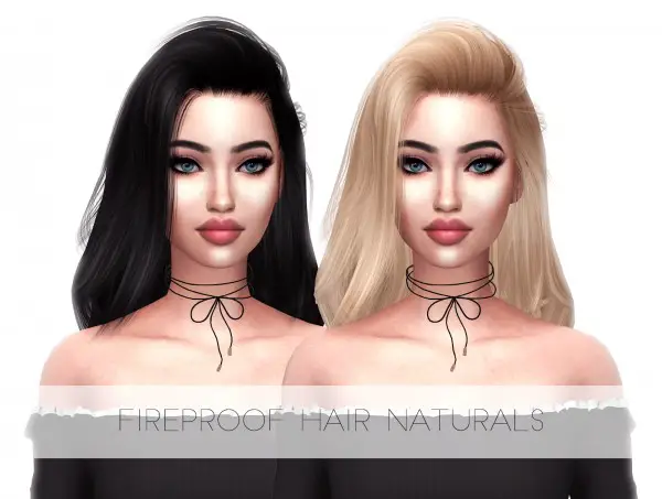 The Sims Resource: Fireproof Hair Retextured for Sims 4
