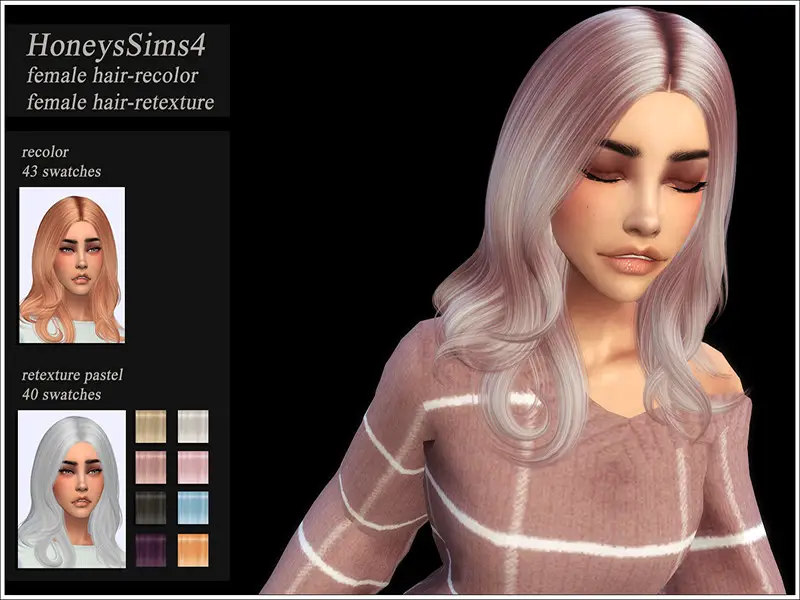 Sims 4 Hairs ~ The Sims Resource: NightCrawler`s Trouble Hair ...