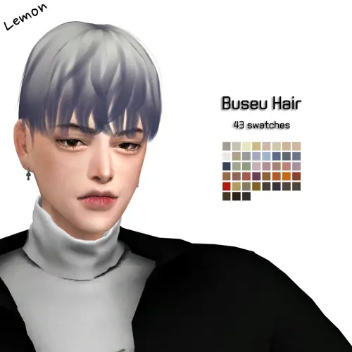 Lemon: Buseu Hair for Sims 4