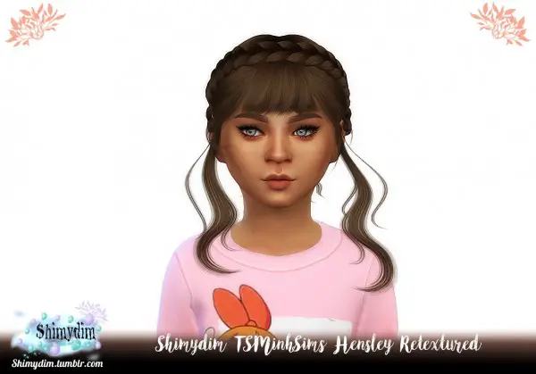 Shimydim: Tsminh`s Hensley hair retextured for Sims 4
