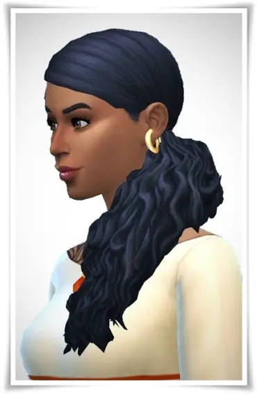 Birksches sims blog: Mermaid Side Curls Hair for Sims 4