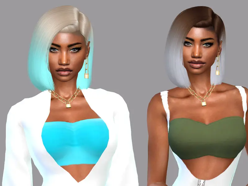 Sims 4 Hairs ~ The Sims Resource: Neon Dreams Hair Recolor by ...