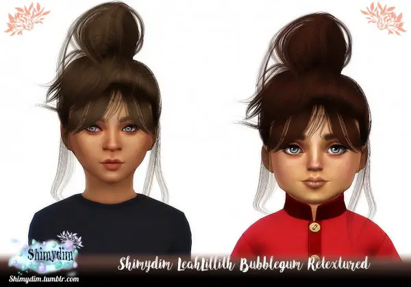 Shimydim: LeahLillith` Bubblegum hair retextured for Sims 4