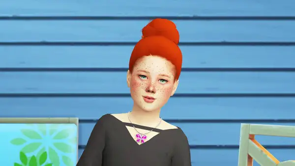 Coupure Electrique: Simpliciaty`s Selice hair retextured   child version for Sims 4