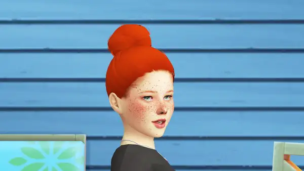 Coupure Electrique: Simpliciaty`s Selice hair retextured   child version for Sims 4
