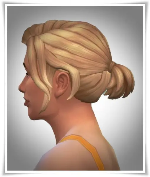 Birksches sims blog: Short Pony Lose Side Hair for Sims 4