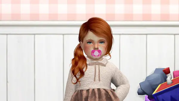 Coupure Electrique: Anto`s Honey Hair Retextured   toddler version for Sims 4