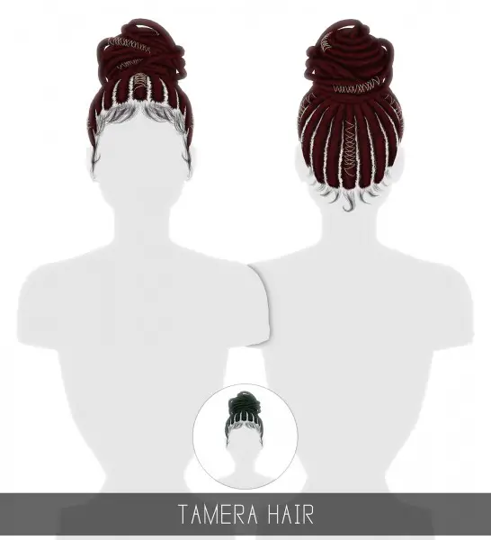 Simpliciaty: Tamera Hair for Sims 4