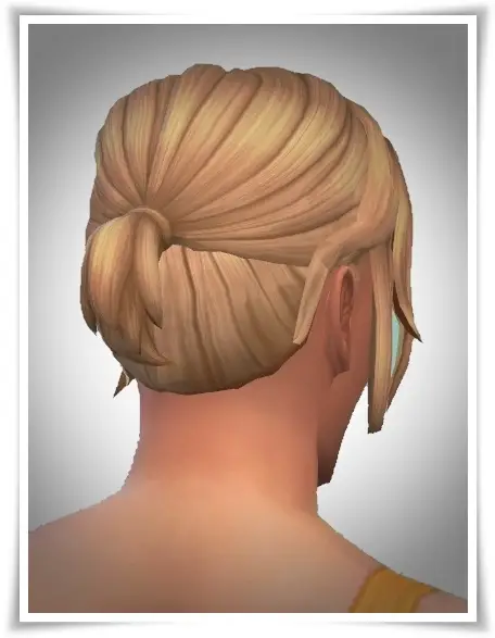 Birksches sims blog: Short Pony Lose Side Hair for Sims 4