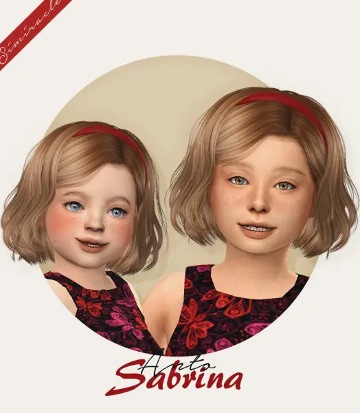 Simiracle: Anto`s Sabrina hair retextured for Sims 4
