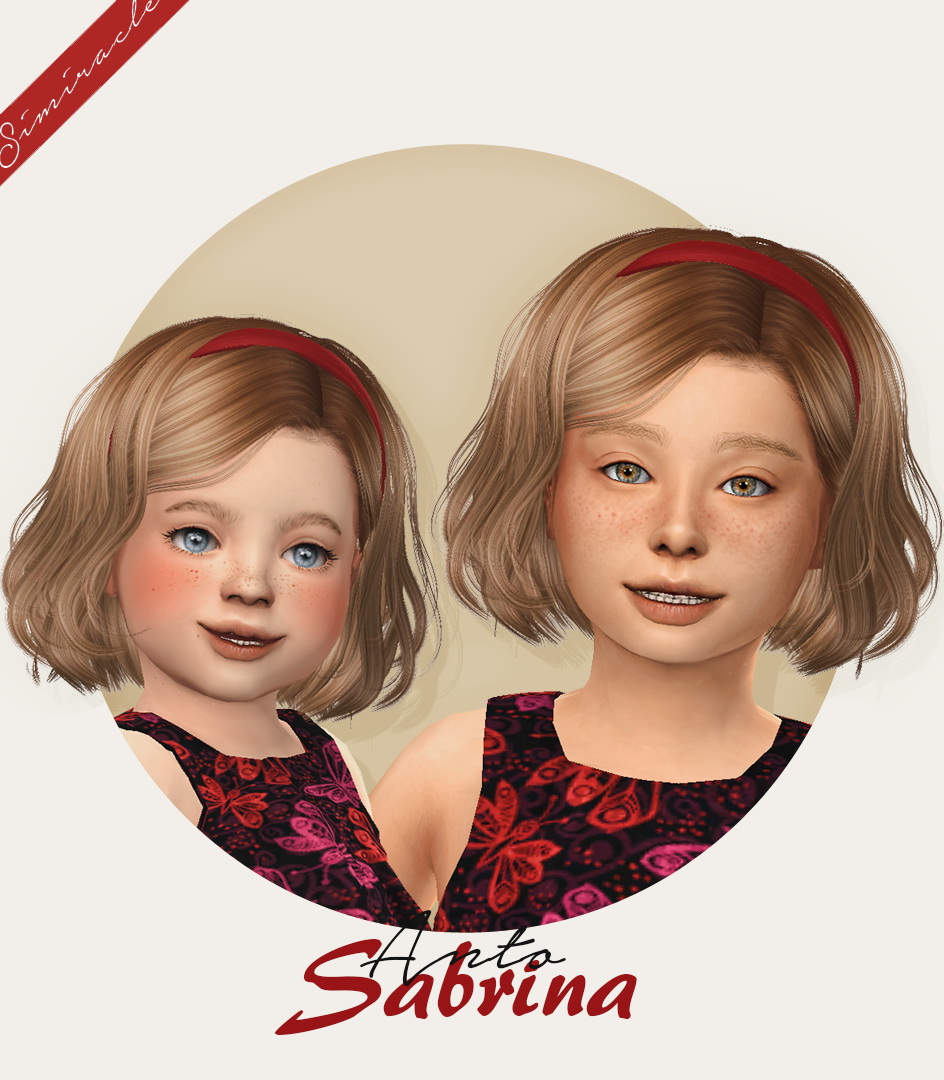 Simiracle: Anto`s Sabrina hair retextured - Sims 4 Hairs